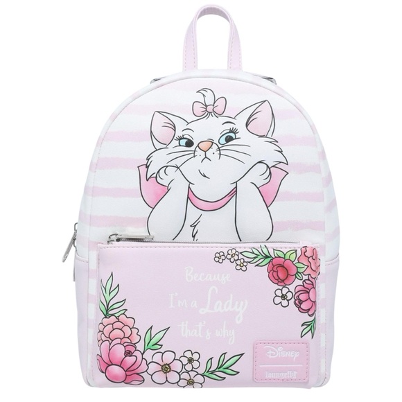 NEW Loungefly Disney The Aristocats Marie Because I'm A Lady Mini Backpack - Picture 1 of 4